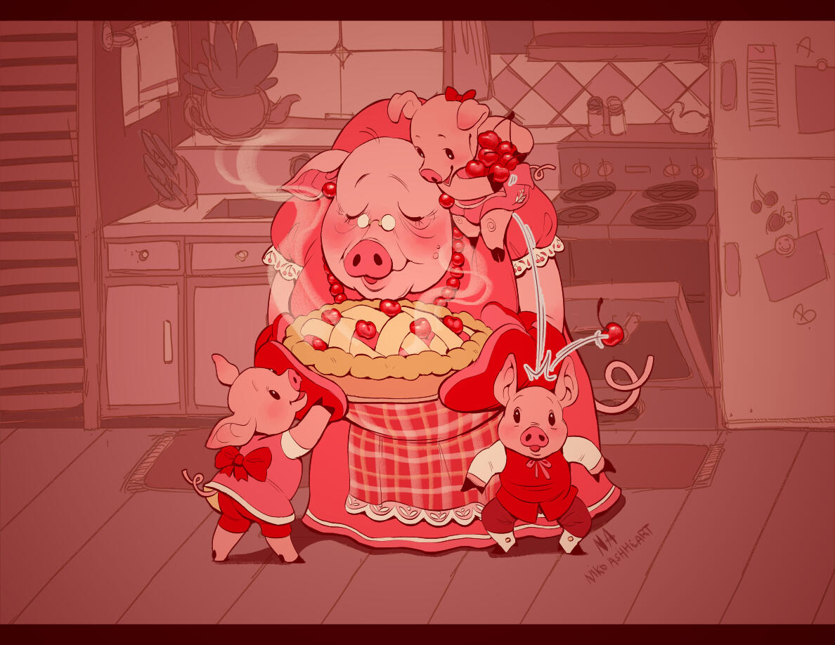 Oma Pig & The Three Little Piglets